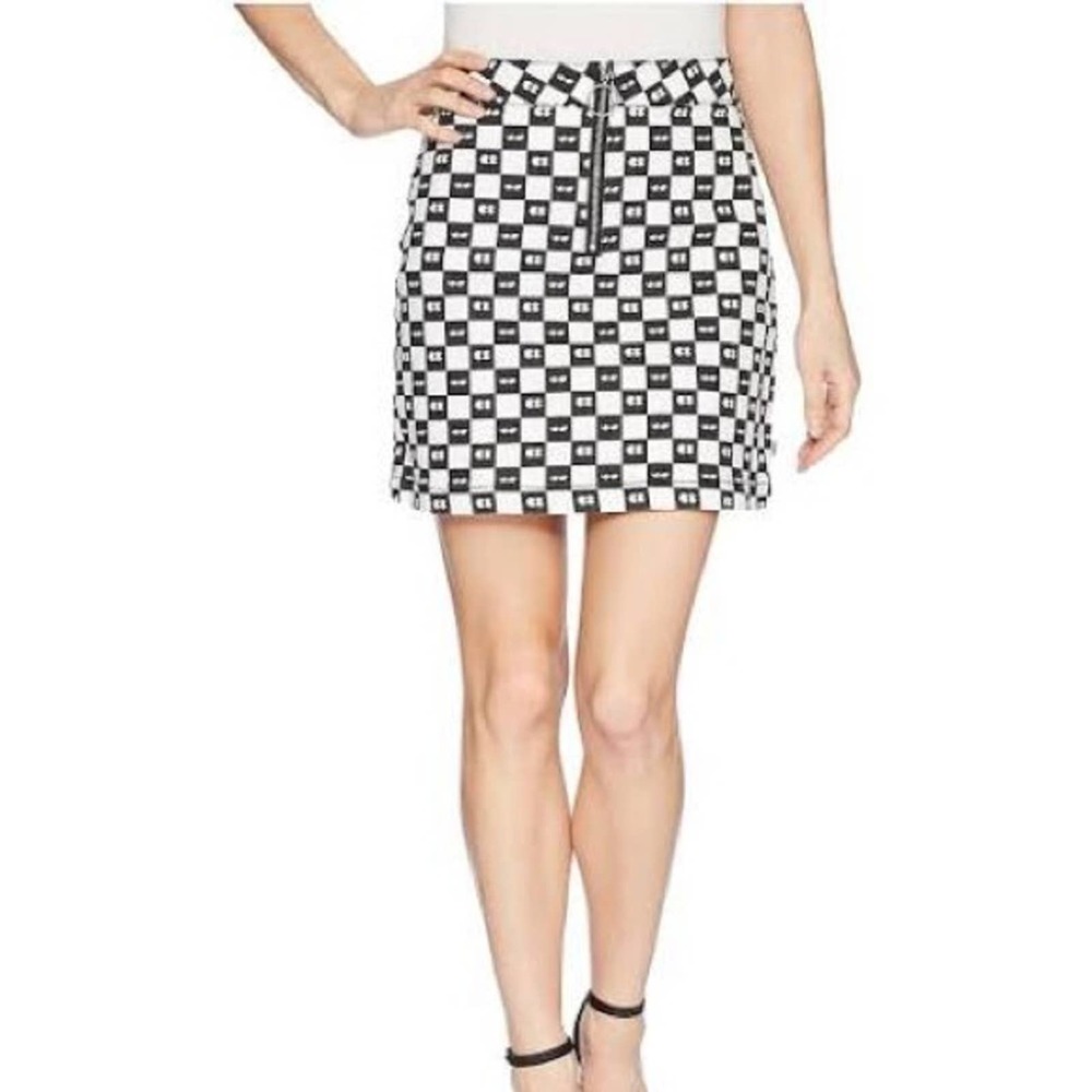 New Vans x Lazy Oaf Black & White Eye Mini Skirt Women's XS